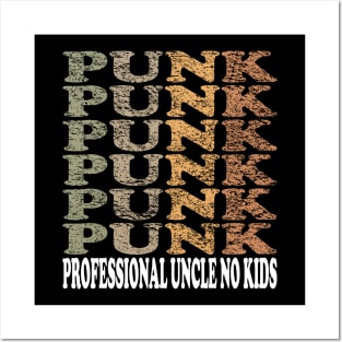 Professional Uncle No Kids Cool Typography Vintage Posters and Art